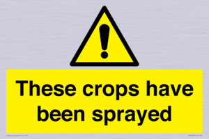 These crops have been sprayed